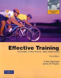 Image of Effective training : systems, strategies, and practice