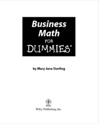 Image of Business Math for DUMmIES