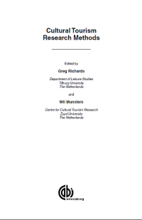 Image of Cultural Tourism Research Methods
