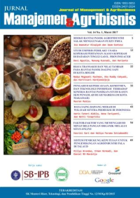 Image of Jurnal Manajemen dan Agribisnis (JMA)