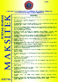 Image of Jurnal Ilmiah Maksitek