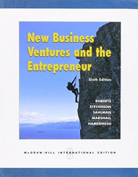 New Business Ventures And The Entrepreneur