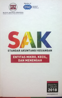 Image of Standar Akuntansi Keuangan Entitas Mikro, Kecil, dan Menengah : Efektif Per 1 Januari 2018