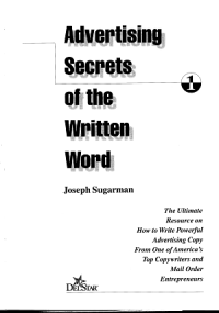 Advertising Secrets of the Written Word