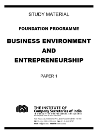 Image of Business environment and entrepreneurship