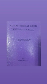 Image of Competence At Work Models For Superior Performance