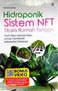 Hidroponik Sistem NFT Skala Rumah Tangga