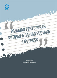 Image of Panduan Penyusunan Kutipan & Daftar Pustaka LIPI Press