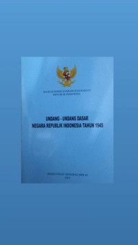 Image of Undang-Undang Dasar Negara Republik Indonesia Tahun 1945