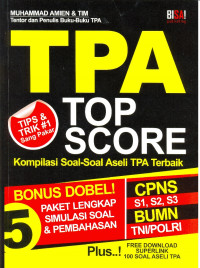 Image of TPA Top score kompilasi soal-soal aseli TPA terbaik